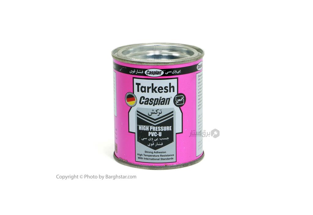 چسب پی وی سی فشار قوی کاسپین (ترکش) حجم 250 میلی‌ لیتر